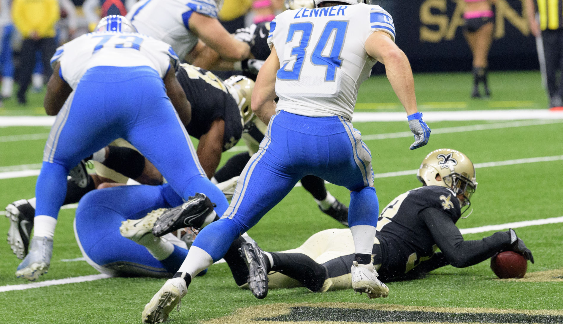 FIRST QUARTER - Kenny Vaccaro recovers stripped ball for TD